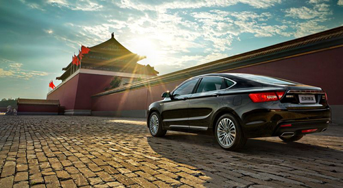 Một mẫu xe Geely ở Tử Cấm Thành, Trung Quốc. Ảnh: Sohu. 